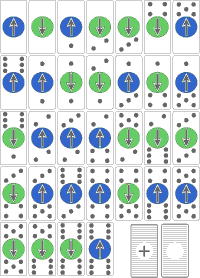 design and mathematical system of domino tokens