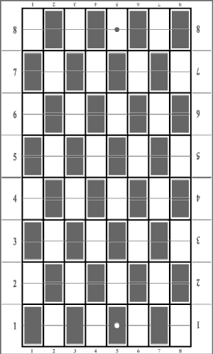 playing board squares have rectangular shape